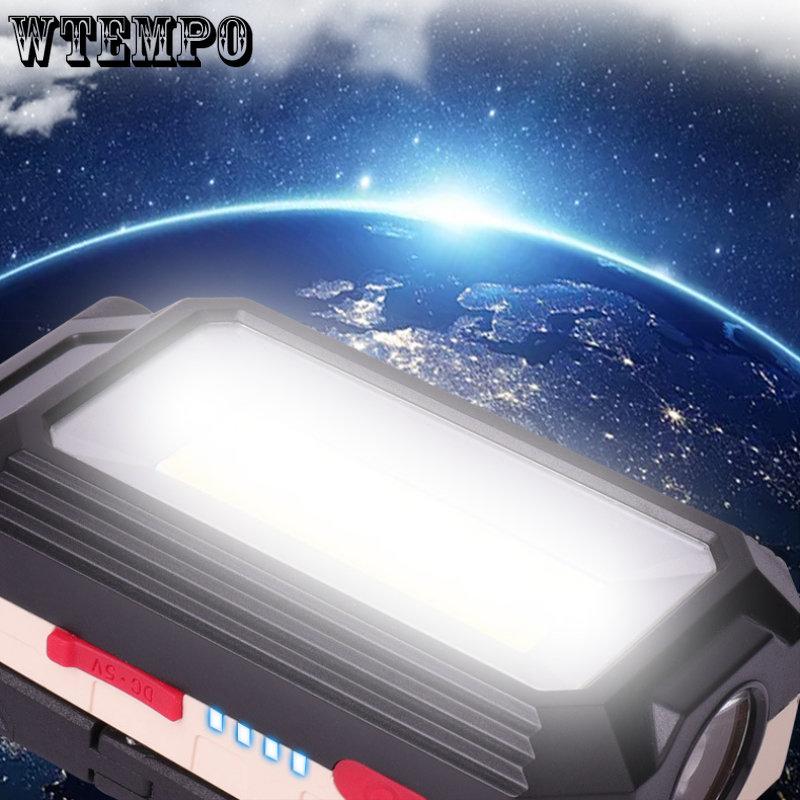 COB Work Light Мощный свет Зарядка пряжка типа автомобильный инспекционный фонарь с магнитом светодиодный супер яркий складной кемпинговый фонарь