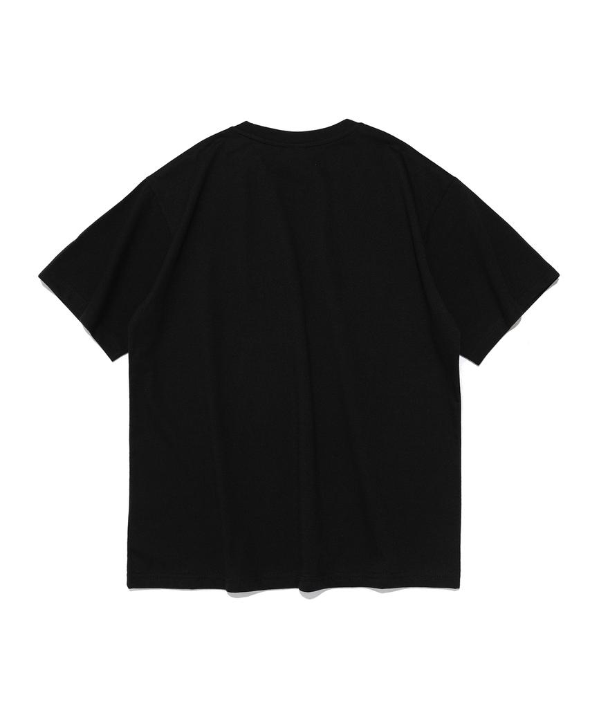 613SEOUL Crack Six Point Logo Short Sleeve T-Shirt (Black/Camo)