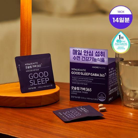 [Функциональность сна] Vital Beauty Good Sleep GABA 365 (стоимость 14 дней), Корейская здоровая пища
