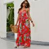Women's Summer Halter Printed Beach Casual Dresses