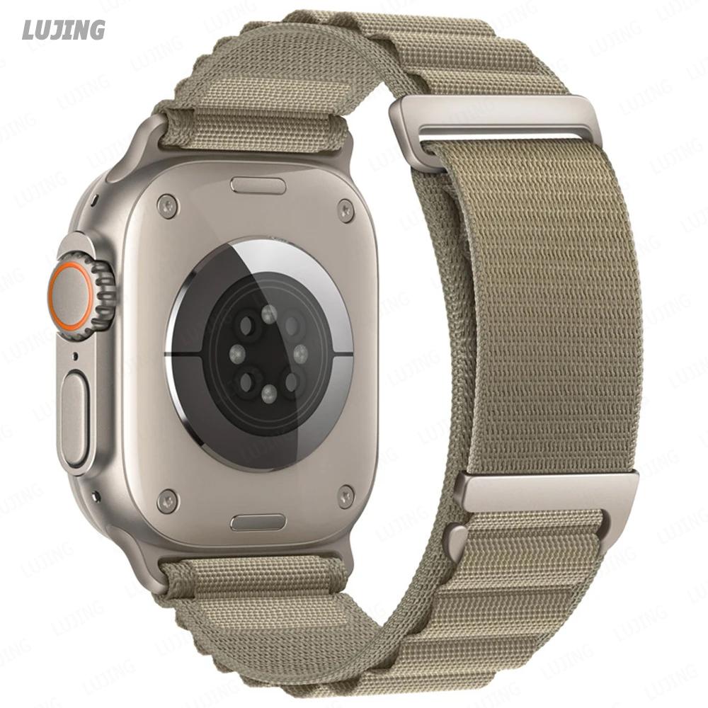 Ремешок Alpine Loop для Apple Watch Ultra 2, 49 мм, 45 мм, 44 мм, 42 мм, 41 мм, 38 мм, 40 мм, нейлоновый браслет для Iwatch Series 8, 9, 7, 3 SE, 6, 5