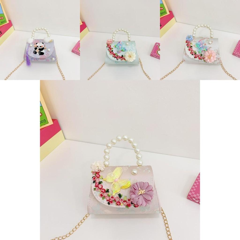 Kids Genderneutral Stylish Shoulder Bag With Cute Panda And Beautiful Details Chain