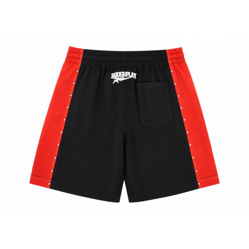 Men Women Loose Fit Streetwear Shorts With Letter Print Rhinestone Embellishment Breathable Quick Dry Casual Pants