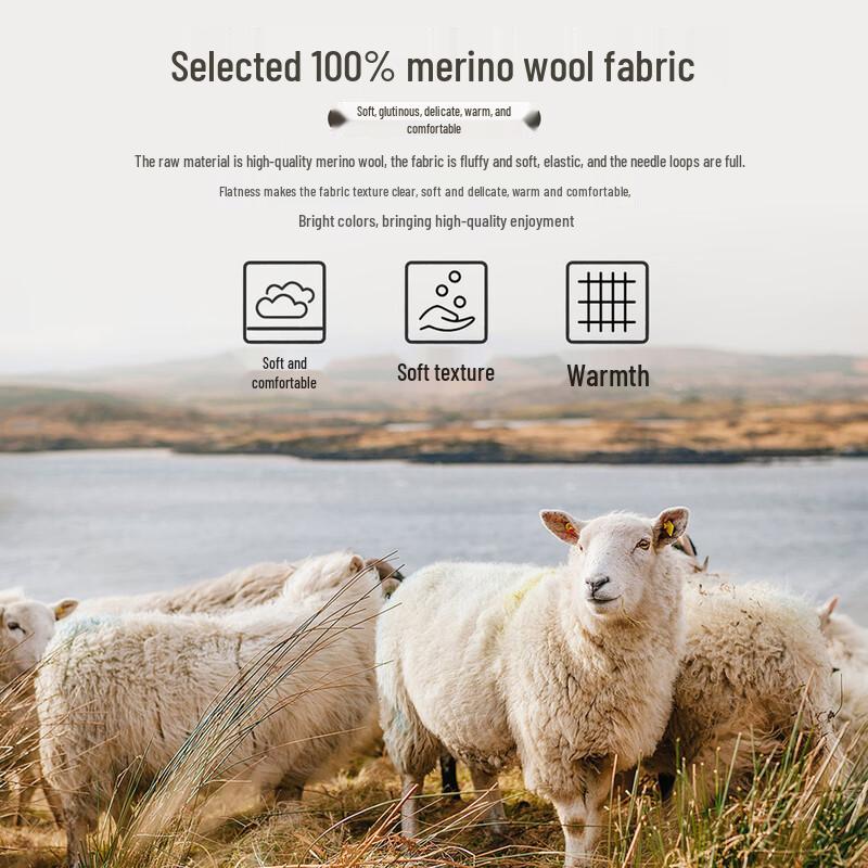 SNOWFLYING Женский базовый трикотажный свитер с V-образным вырезом из 100% мериносовой шерсти