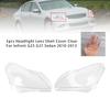2pcs Headlight Lens Shell Cover Clear For Infiniti G25 G37 Sedan 2010-2013