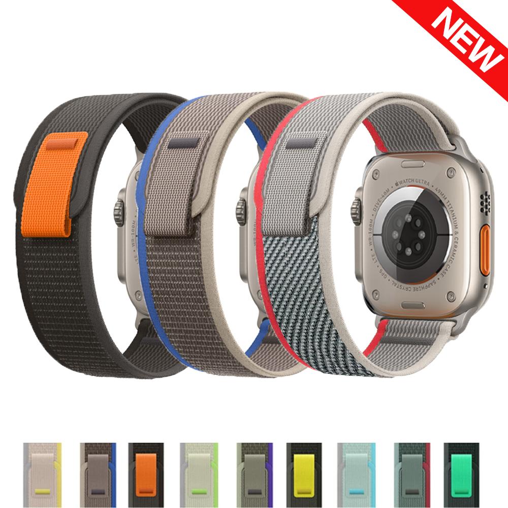 Trail Loop для Apple Watch ремешок 49 мм 44 мм 40 мм 45 мм 41 мм 42 мм 38 42 мм браслет Correa iWatch Ultra series 7 6 5 3 se 8 ремешок