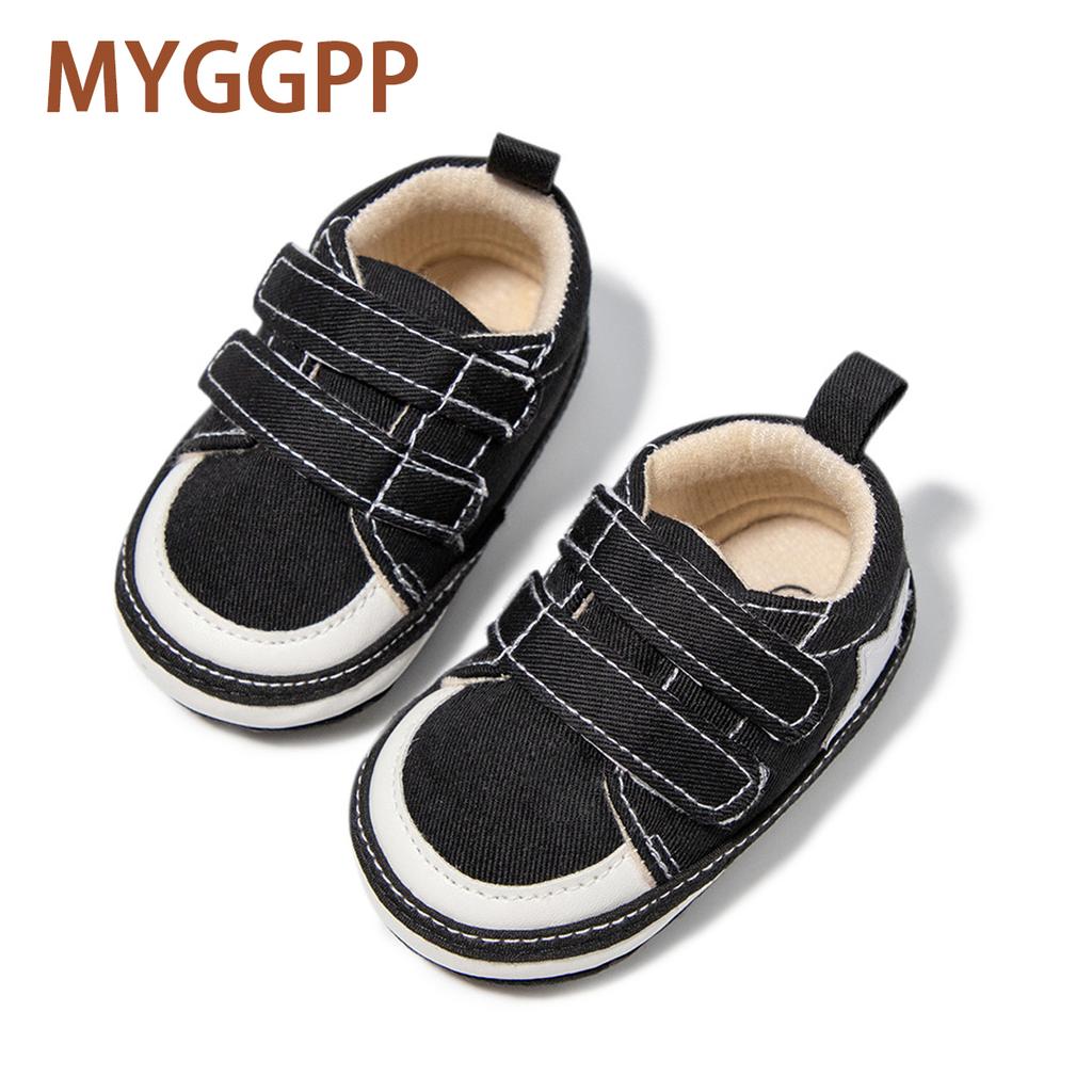 Spring and Autumn New 0-12 Months Baby Double Lap Belt Soft Step Bottom Non-slip Toddler Shoes Baby Shoes