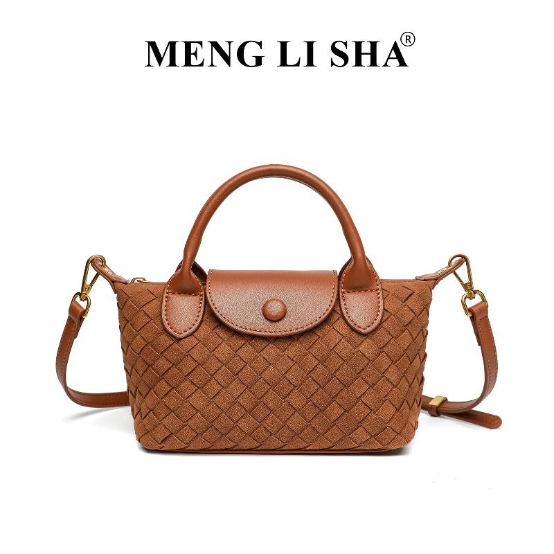 New fashionable hand-woven bag single shoulder crossbody Longxiang dumpling bag commuter versatile portable women's bag