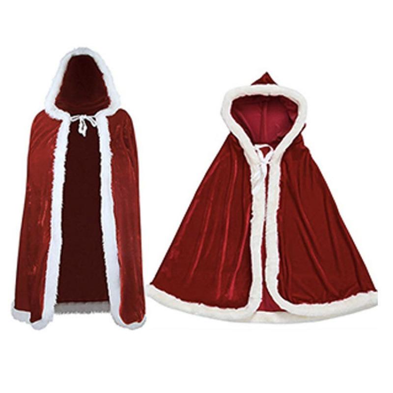 New Christmas Cape Adult Cape Children's Christmas Cape Santa Role-playing Party Costume