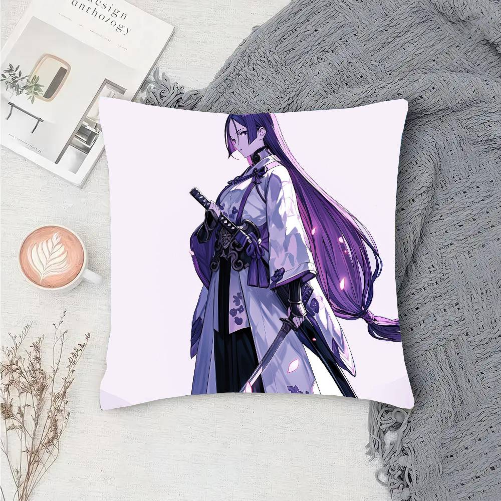 Минамото но Райко Аниме Fate Grand Order Наволочка Модная Квадратная Наволочка Спальня Диван Комната Декор в Стиле Ins Отдых