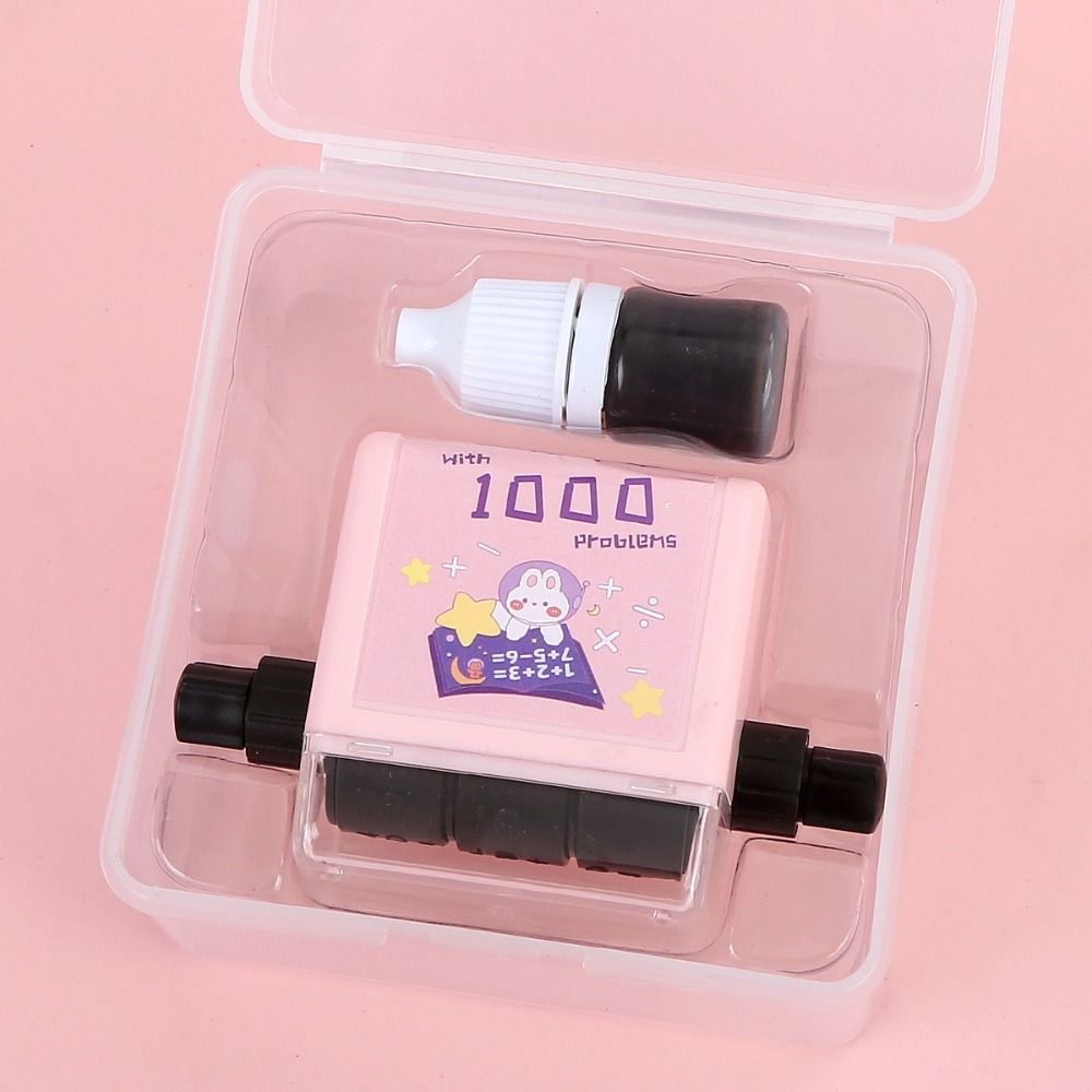 2-in-1 Math Rolling Stamp Reusable Arithmetic Practice Stamp High Quality Math Roller Stamp School