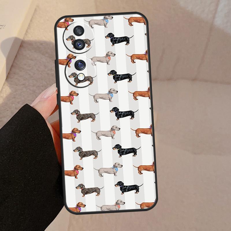 Cute Dachshund Dog Hot For Honor Magic 7 Pro 5 6 V5 Case For Honor 200 400 50 70 90 Lite X8a X8b X9a X9b X9c Cover