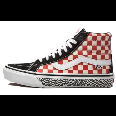 Кеды Sk8 Skate-Hi Reissue 'Grosso 84 - Красная Клетка' VN0A5KYR428