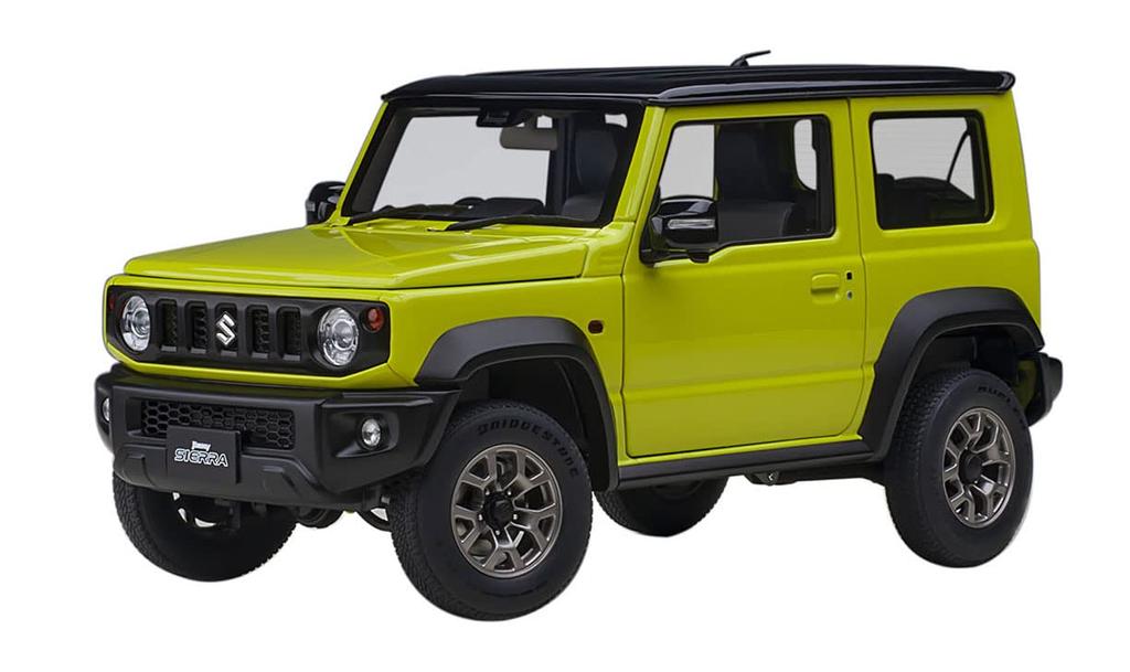 AUTOart Suzuki Jimny Sierra Roof Finished Product 78506 1/18 (JB74) Yellow/Black