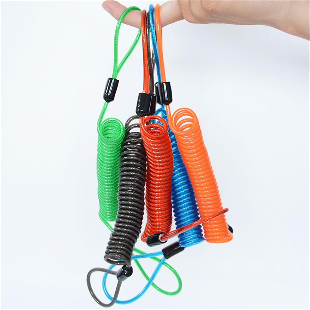 Security Reminder Scooter Helmet Wire Bold Spring Cable Bicycle Lock Rope Motorcycle Alarm