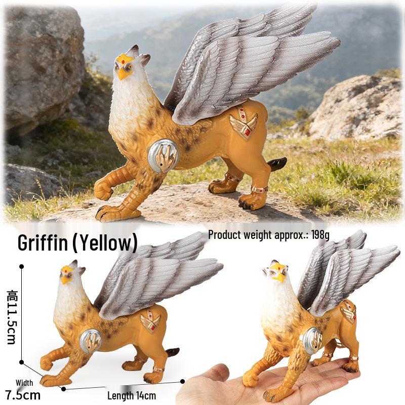 Dinosaur & Dragon Plastic Toy Set: Mythical Animal Figures for Kids