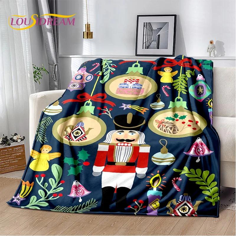 Рождественская елка Щлкунчик Мультяшная Сказки Плед, Мягкий Плед для Дома Спальни Кровати Дивана Пикника Поездки Покрытие Подарок Девочке
