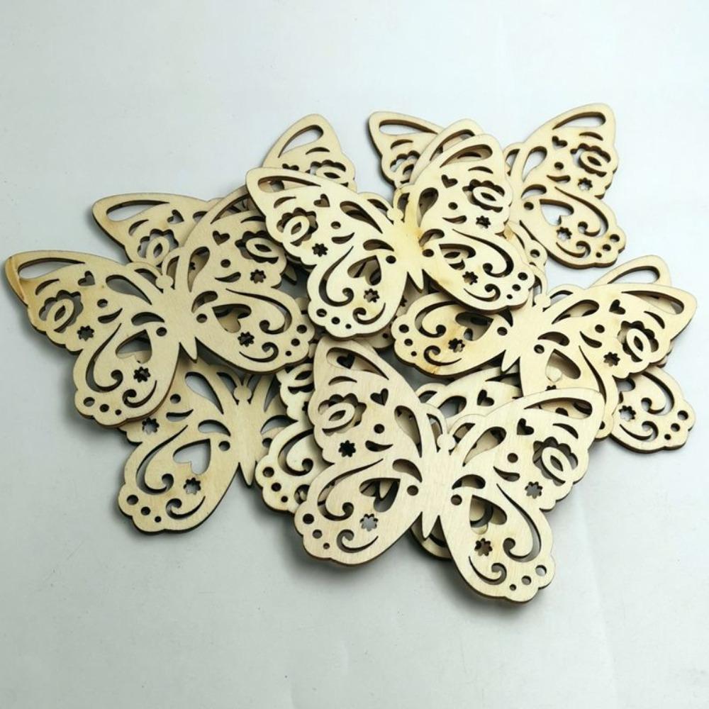 10 шт. 90 мм*69 мм Незаконченные деревянные вырезы Деревянная заготовка Деревянные украшения Подвесные украшения