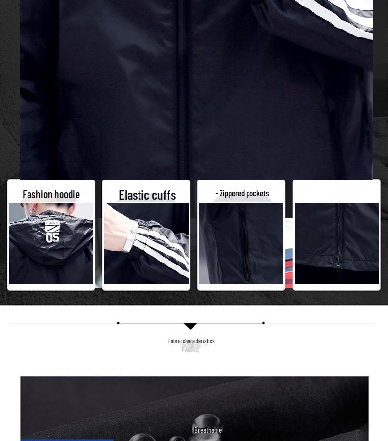 2023 Men's Lightweight Hooded Sun Protection Jacket - Casual, Versatile, Thin, Breathable Summer Coat for Couples