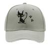 Multicolor Options Available for The Featuring a Black Cat Comfortable And Breathable This Solid C Sandwich Baseball Cap