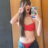 Корейский купальник бикини в горошек: Сексуальный раздельный купальник с открытой спиной для женщин