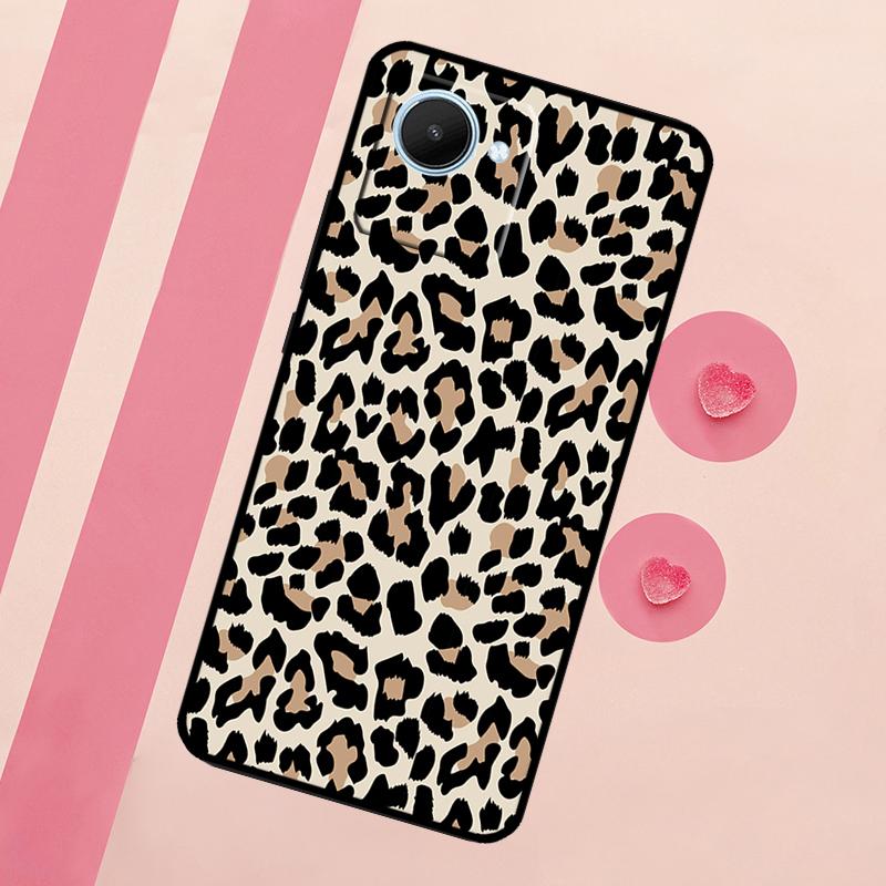 Leopard Skin Case For Realme 11 Pro Plus 10 9 GT Neo 5 3 3T C11 C15 C25s C21Y C30 C31 C33 C35 C53 C55