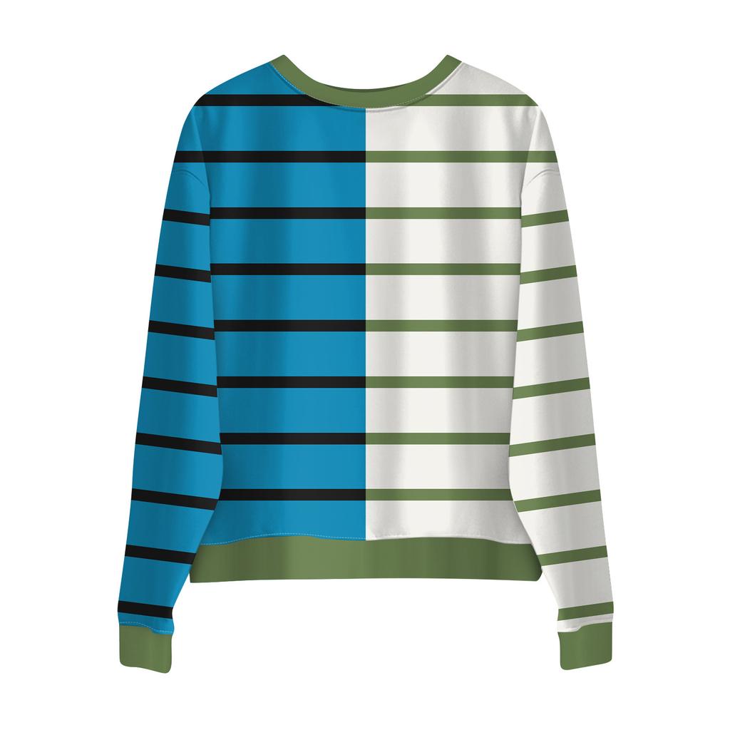 Женский повседневный полосатый пуловер, рубашка с длинным рукавом, толстовка большого размера