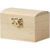 Mini Pirate Chest - Wood - 6x6x8.5cm - To Decorate and Personalize - Creative Hobbies