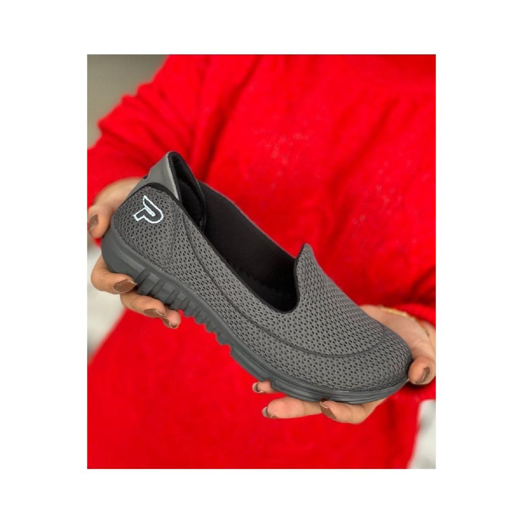 Woman Navy Blue Casual Daily Sport Shoes Mother Laceless Light Memory