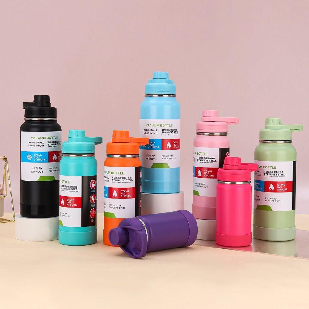 Leakproof Thermal Water Bottle 600/800ml Sports Water Bottle Gift Vacuum Flask Car