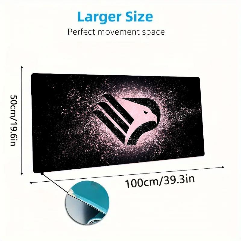 Palermo FC Mouse Pad, Large Gaming Desk Mat, Non-slip XXL Mousepad for Laptop & Tablet, Mini PC Playmat with Stitched Edges