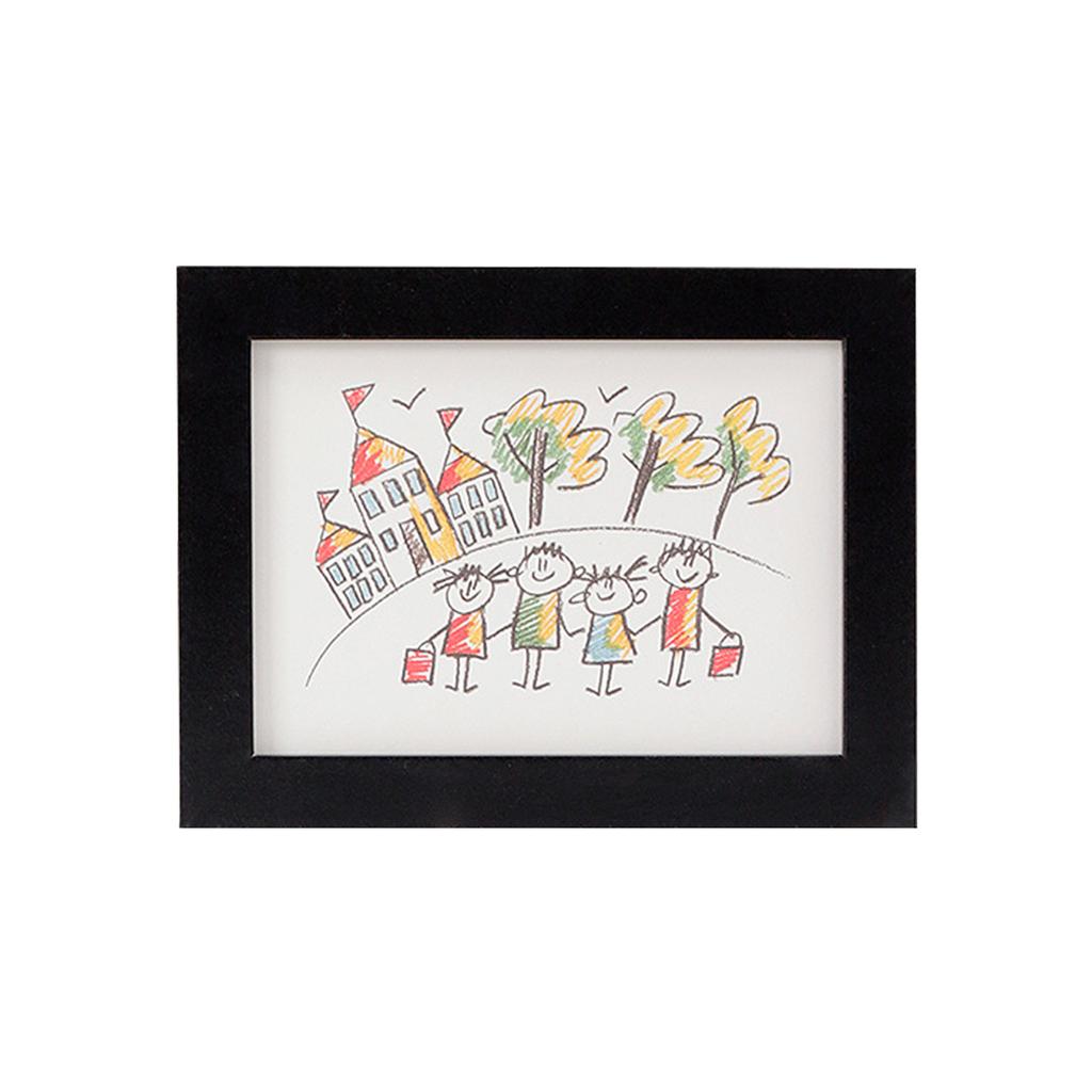 50 Деревянных Художественных Рамок | Сменные Коробки для Хранения, Классические Горизонтальные Магнитные Рамки для Детских Рисунков, Семейных Фотографий и Произведений Искусства