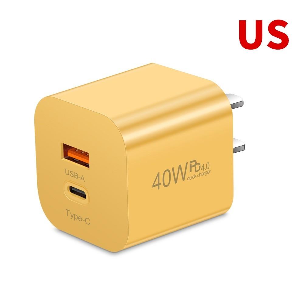 40 Вт быстрая зарядка USB-адаптер для зарядного устройства PD Quick Charge 3.0 настенное зарядное устройство для мобильного телефона PD с вилкой европейского/американского стандарта