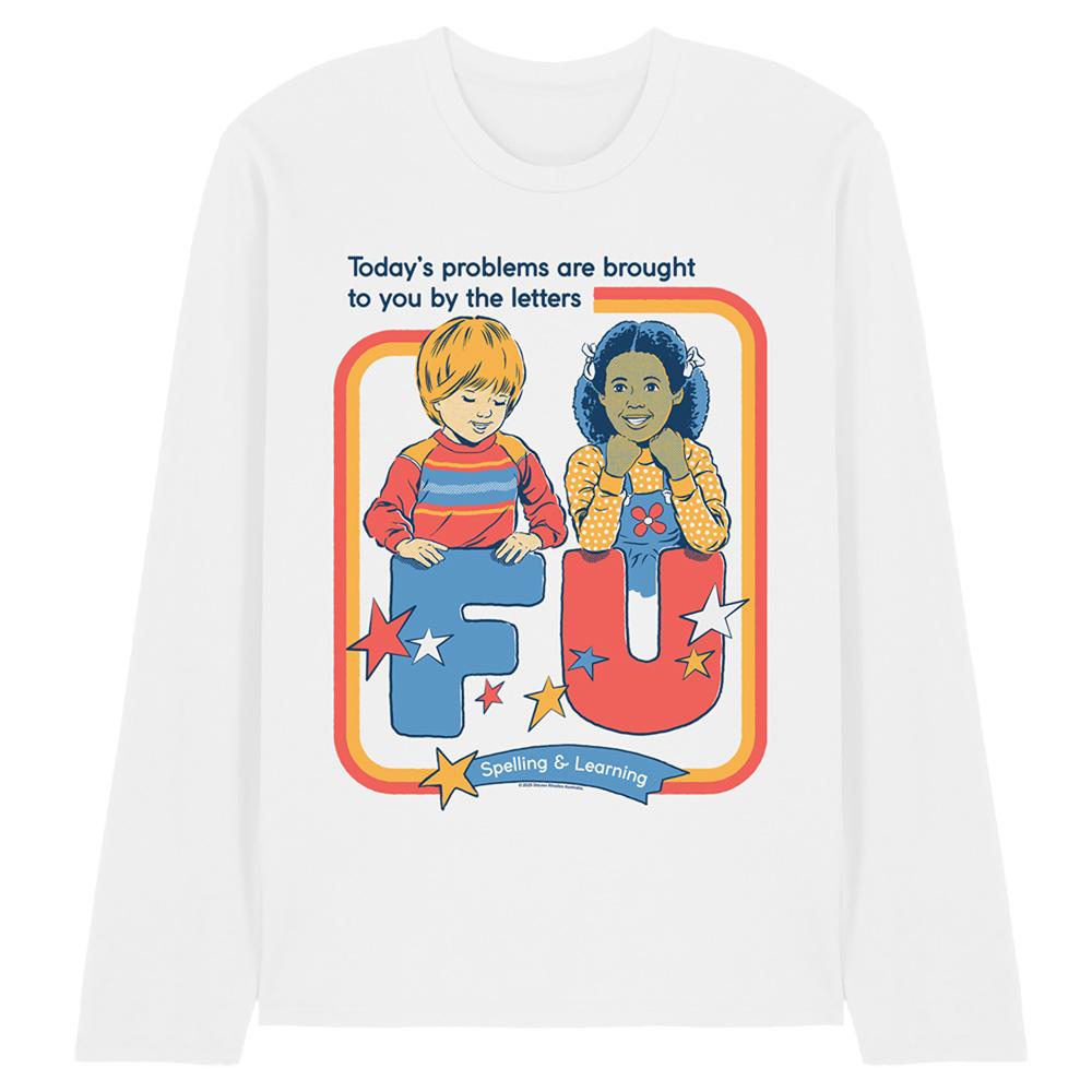 Steven Rhodes Unisex Adult Today´s Problems Long-Sleeved T-Shirt