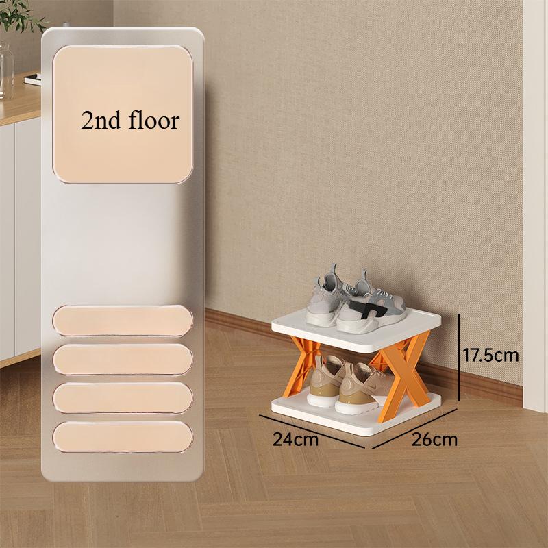 Shoe Rack, Cpace-Saving Vertical Shoe Rack, Hallway, Bathroom, Dormitory, Plastic Stackable Shoe Rack, Easy To Assemble