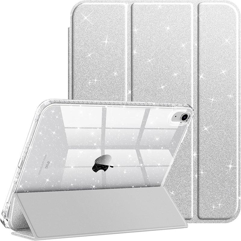 Чехол для iPad 11-го 12-го A19 A16 10-го с держателем для карандаша Funda iPad Air 11 13 M4 Pro 11 12.9 4 5 10.9 10.2 Умный блестящий чехол