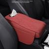 Car Armrest Pad General Purpose Storage Bag Car Tissue Box Central Elbow Lift Pad Multi-functional Height-width