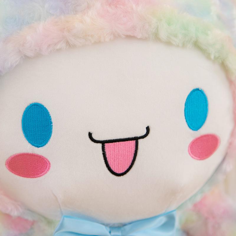 Rose velvet tie-dyed cinnamon puppy plush toy large doll colorful lop-eared dog pillow
