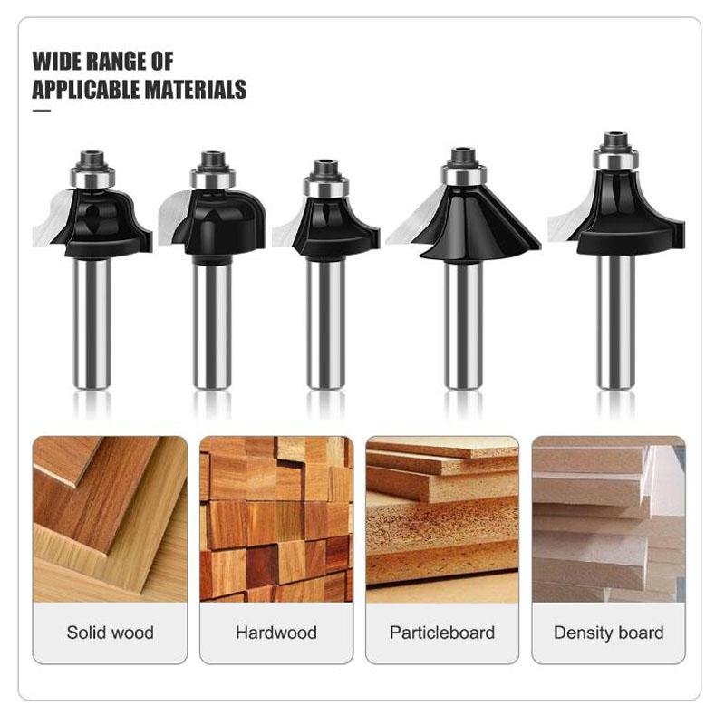 15 шт., набор фрез с хвостовиком 8 мм, прямая фреза для резки дерева, карбид вольфрама, резка, деревообработка