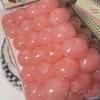 ASMR Peach Slushy Desk Fidget Toy Translucent Pink Squeeze Stress Ball for Anxiety ADHD Office Decompression Gift