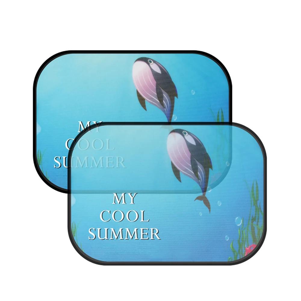 Мультяшный автомобильный солнцезащитный козырек на окно, боковая сетка, занавеска, солнцезащитный козырек для багажника автомобиля, автофургона, туристического инвентаря