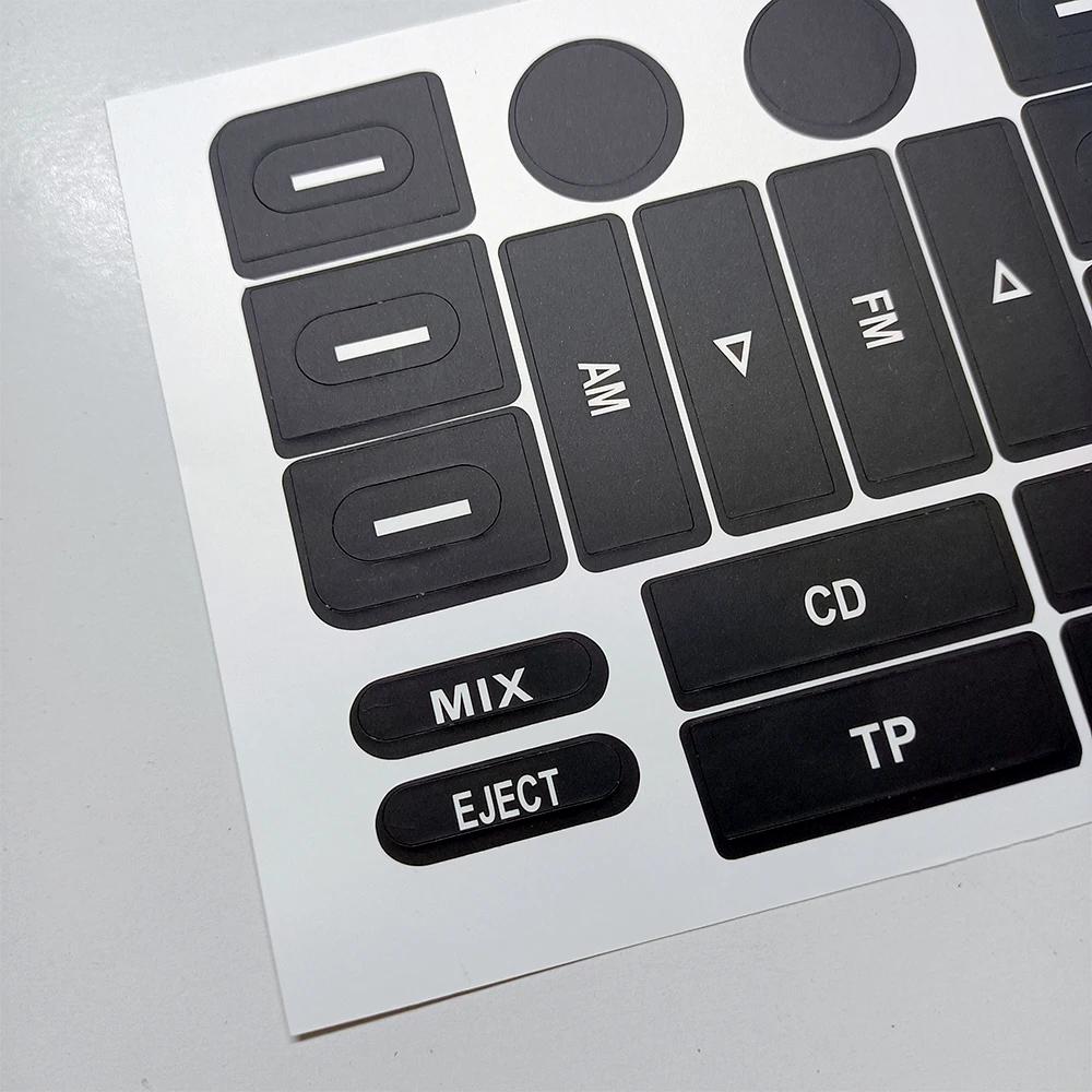 For Volkswagen VW Golf Jetta Passat 2005 2009 Car Multimedia Menu CD FM AM Radio Audio Switch Button Repair Decal Sticker