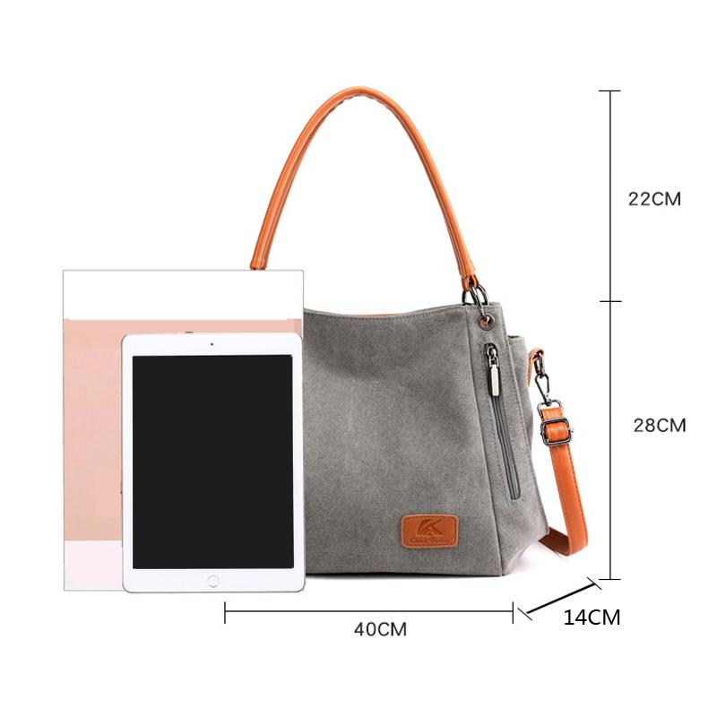 2025 Новая женская холщовая сумка через плечо Модные женские сумки Твердая сумка через плечо Простая повседневная сумка-тоут Портативная дорожная сумка