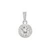 Round Diamond Pendant Necklace with Advanced Design Sense Full Diamond Sunflower Shape Necklace
