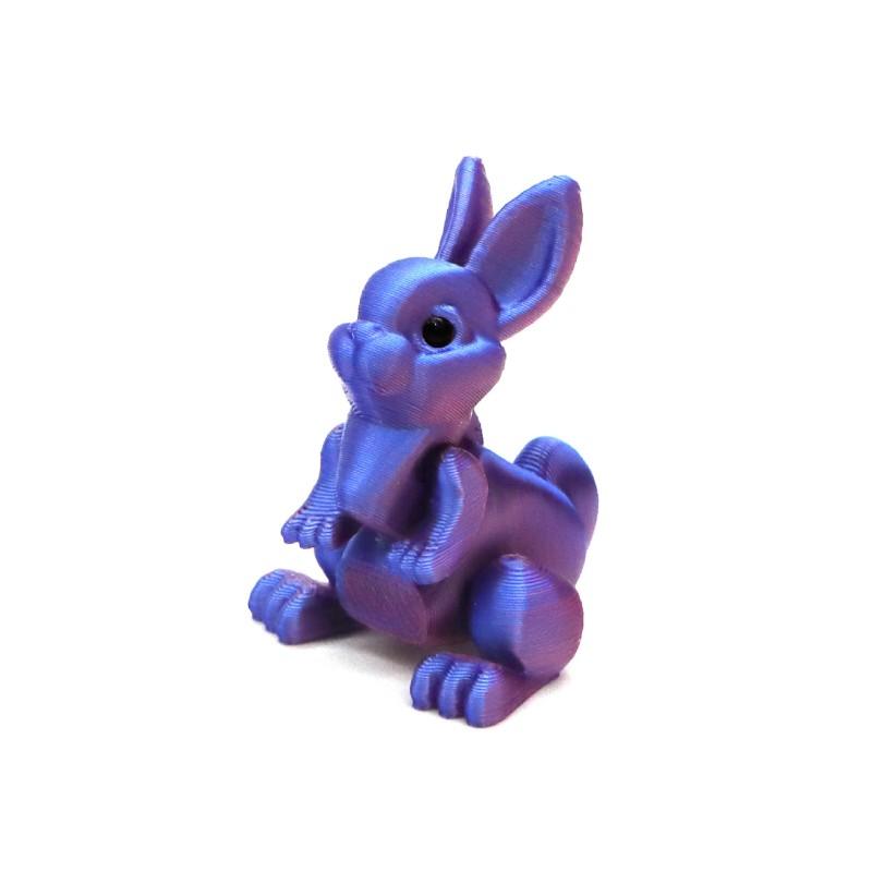 Пасхальный кролик Мини-кролик Домашний настольный орнамент 3D-печатный кролик Пасхальные яйца Орнамент Модель животного Счастливой Пасхи Детский подарок для вечеринки