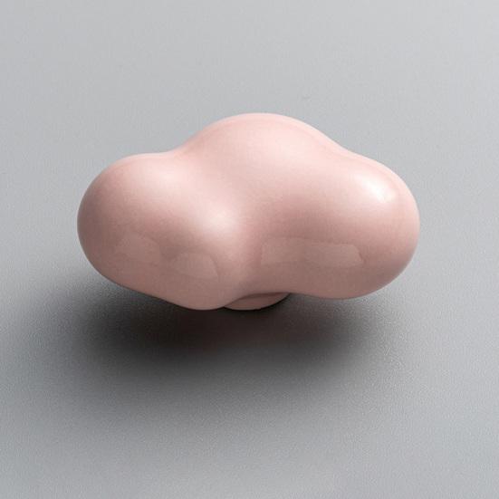 Ручка шкафа Ручка выдвижного ящика Гладкая поверхность Простая установка Керамическая ручка для шкафа в форме облака