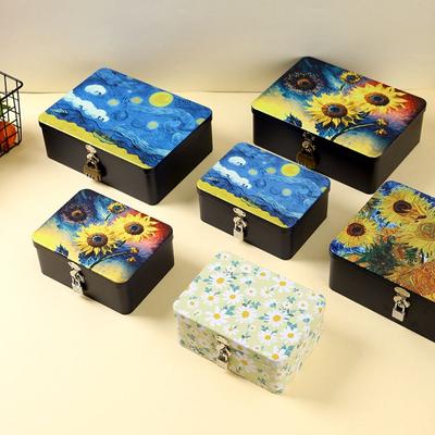 Настольный органайзер большой вместимости Винтажная пустая коробка Высококачественная металлическая коробка Ювелирные изделия