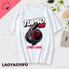 2024 новая футболка с принтом Turbo Spins для унисекс, летние хлопковые топы с круглым вырезом, модные индивидуальные футболки, свитшот, футболка унисекс