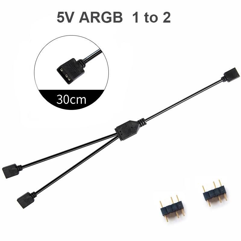 Синхронизирующий кабель для материнской платы 4-контактный 12V RGB 3-контактный 5V ARGB 1-в-2/1-в-3/1-в-4/1-в-5 Линия расширения