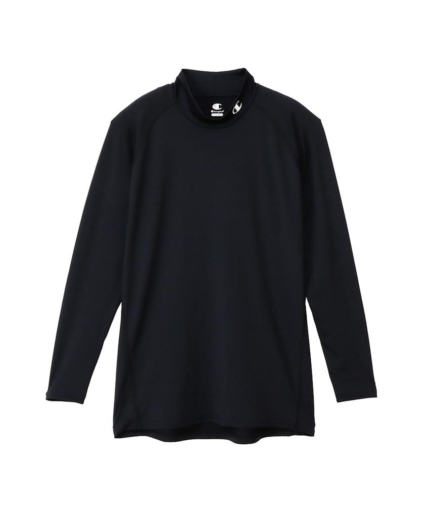 Champion Long Sleeve UV Mock Size M Men's T-Shirt, CM4HP261, Moisture-Wicking, Quick-Drying, Antibacterial, Odor-Resistant, Stretch, Protection,